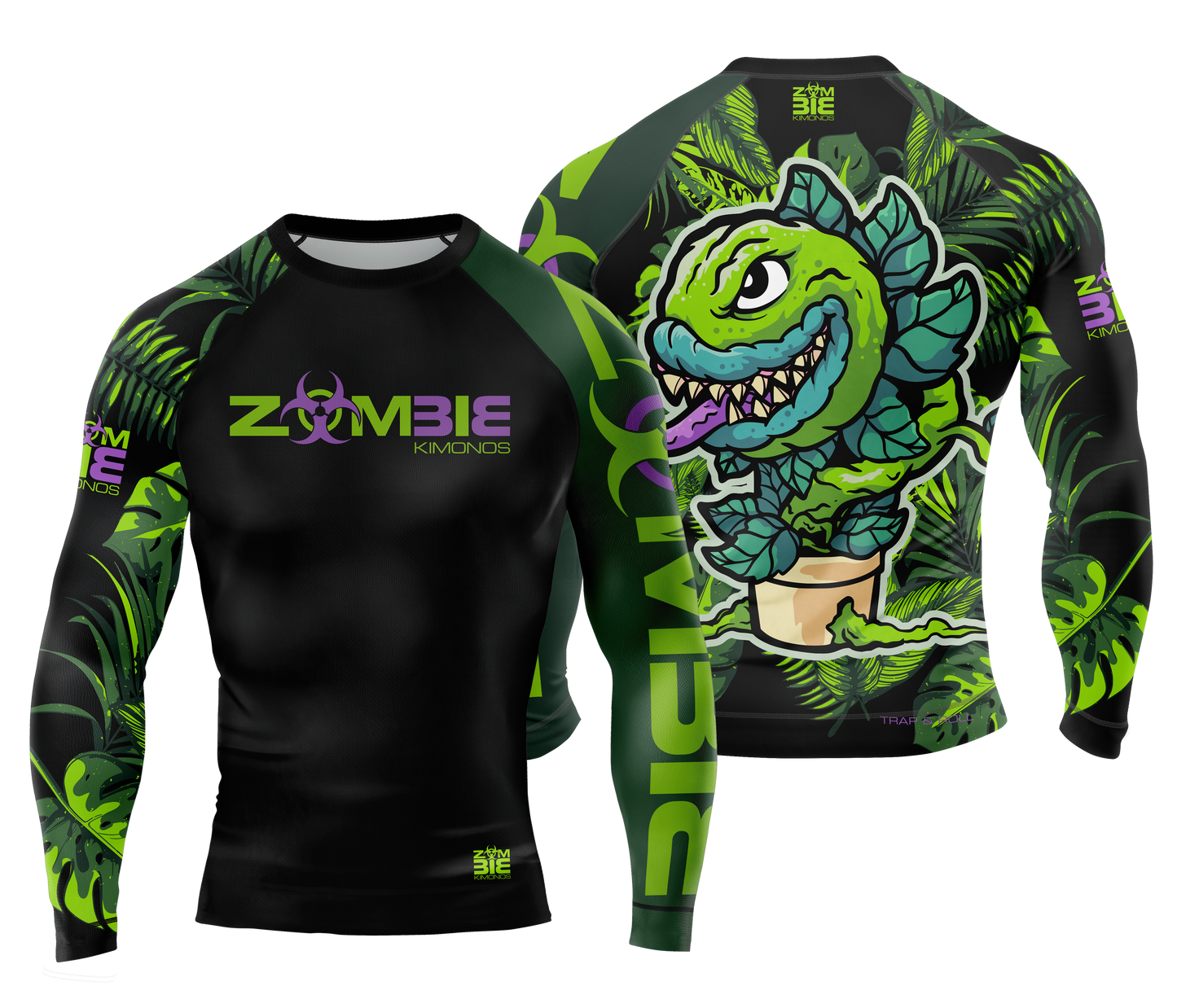 Zombie Trap & Roll Rashguard - Long Sleeve